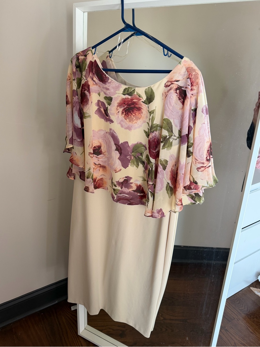 Floral cream dress